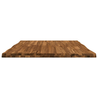 vidaXL Live Edge Table Top 90 x 80 x 3.5 cm Rectangular Natural