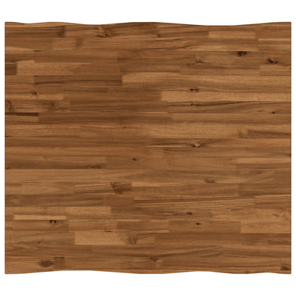 vidaXL Live Edge Table Top 90 x 80 x 3.5 cm Rectangular Natural