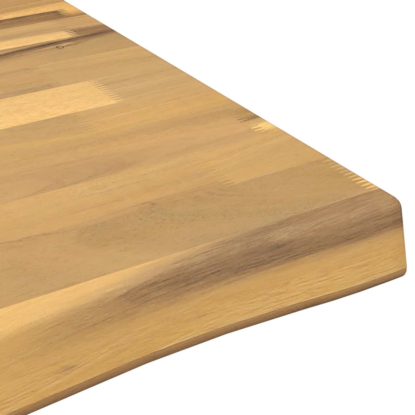vidaXL Live Edge Table Top 100 x 80 x 3.5 cm Rectangular White