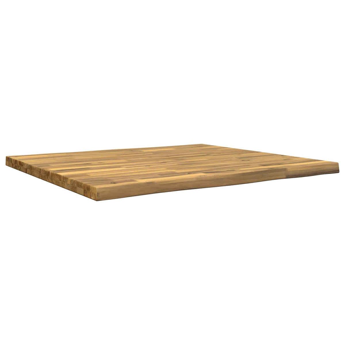 vidaXL Live Edge Table Top 100 x 80 x 3.5 cm Rectangular White