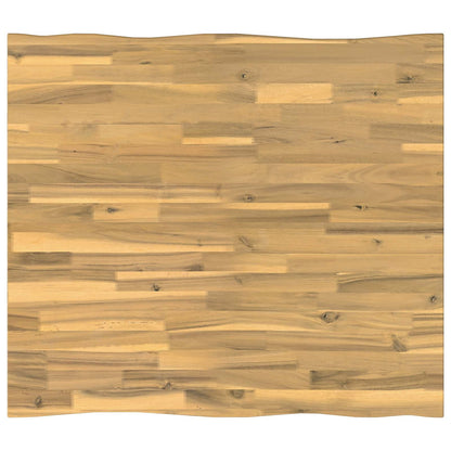 vidaXL Live Edge Table Top 100 x 80 x 3.5 cm Rectangular White