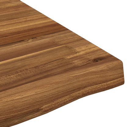 vidaXL Live Edge Table Top 90 x 90 x 3.5 cm Square Solid Acacia Wood