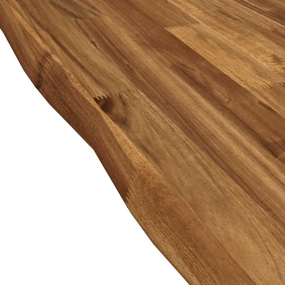 vidaXL Live Edge Table Top 90 x 90 x 3.5 cm Square Solid Acacia Wood