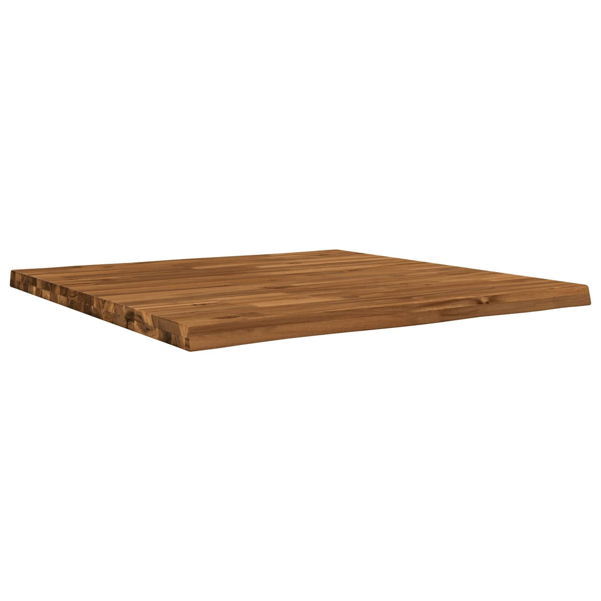 vidaXL Live Edge Table Top 90 x 90 x 3.2 cm Square Solid Acacia Wood