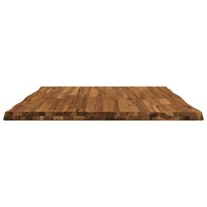 vidaXL Live Edge Table Top 90 x 90 x 3.5 cm Square Solid Acacia Wood