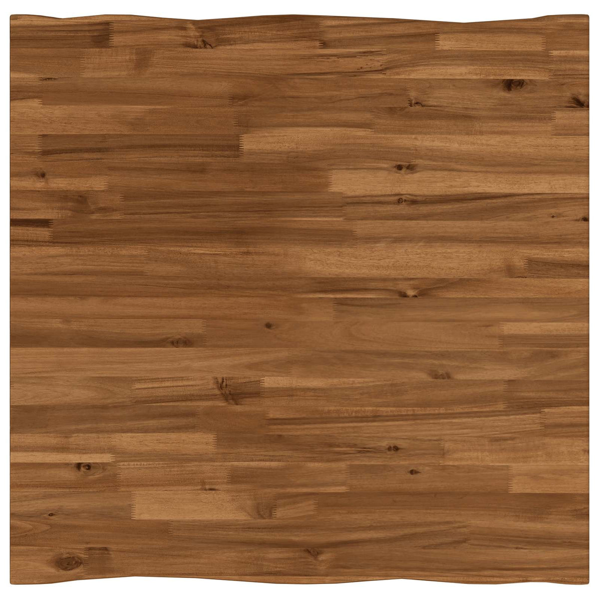 vidaXL Live Edge Table Top 90 x 90 x 3.2 cm Square Solid Acacia Wood