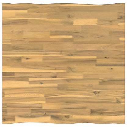 vidaXL Live Edge Table Top 90 x 90 x 3.5 cm Square Solid Acacia Wood