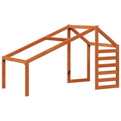 vidaXL Loft Bed Frame Wax Brown 90 x 190 cm Solid Pine Wood