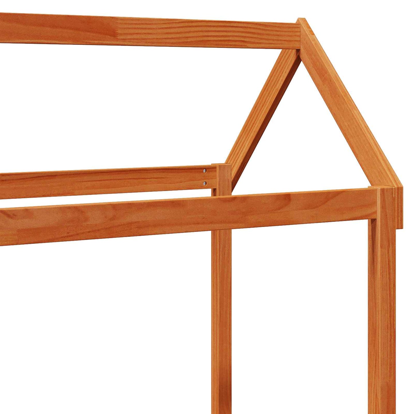 vidaXL Day Bed Set Wax Brown 90 x 200 cm Solid Pine Wood