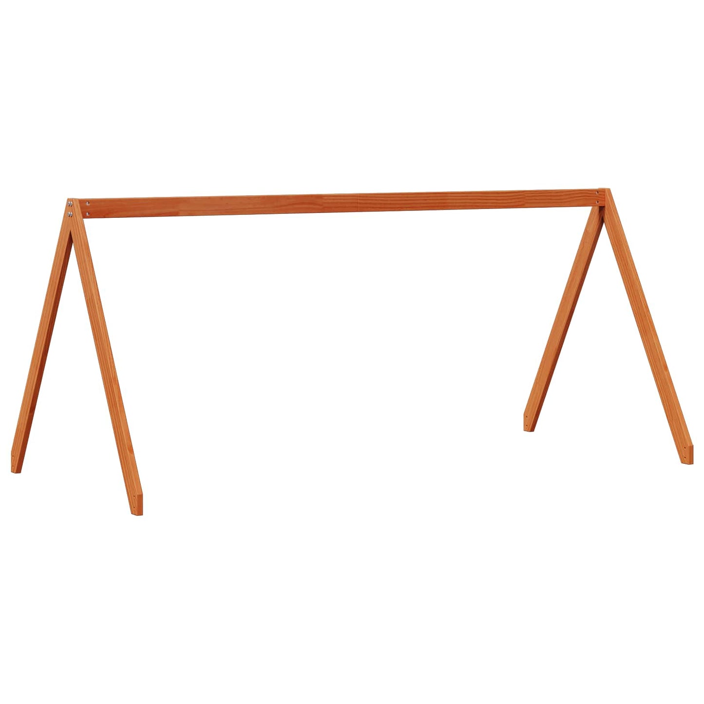 vidaXL Loft Bed Frame Wax Brown 90 x 190 cm Solid Pine Wood