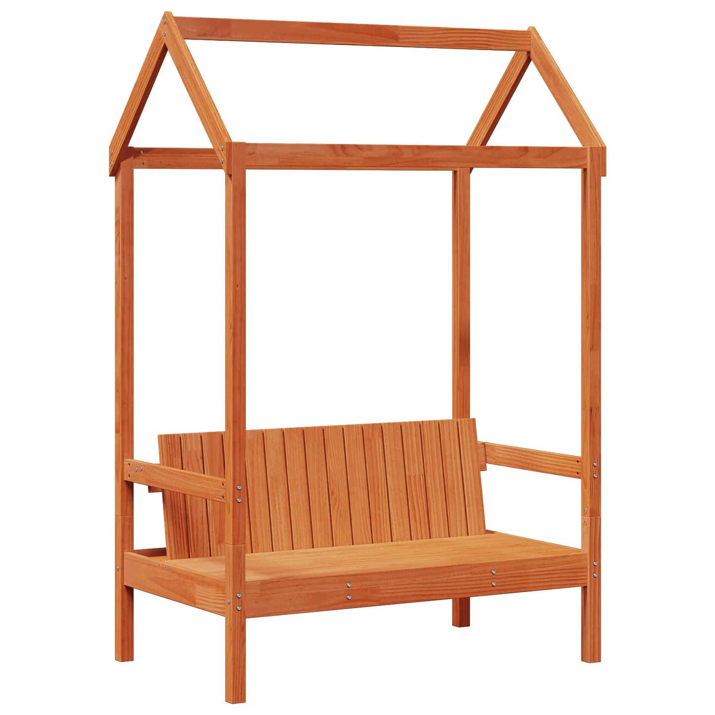 vidaXL Day Bed Set 3 pcs Wax Brown Solid Pine Wood