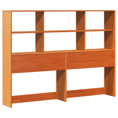 vidaXL Bed Frame with Storage Headboard Wax Brown 120 x 200 cm