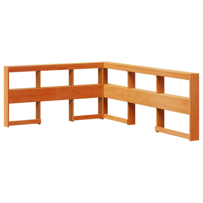 vidaXL Bookcase Bed 2 pcs Wax Brown 200 x 160 cm Solid Pine Wood