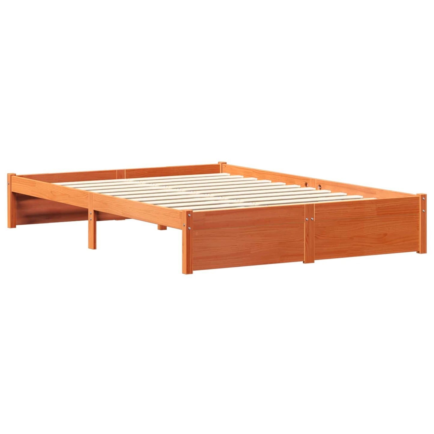 vidaXL Bookcase Bed 2 pcs Wax Brown 200 x 160 cm Solid Pine Wood