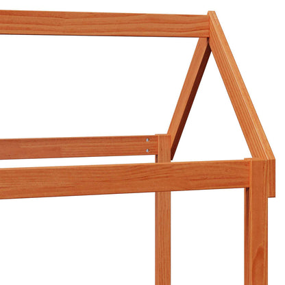 vidaXL Day Bed Set 2 pcs Wax Brown Solid Pine Wood