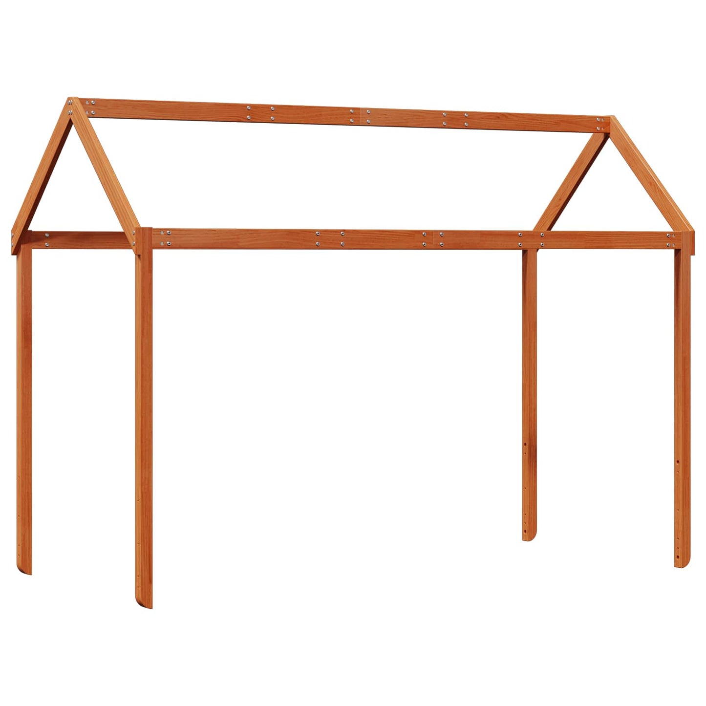 vidaXL Loft Bed Frame Wax Brown 90 x 190 cm Solid Pine Wood