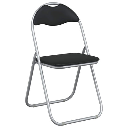 vidaXL Folding Chair 8 pcs Black and Grey 48 x 43.5 x 81 cm