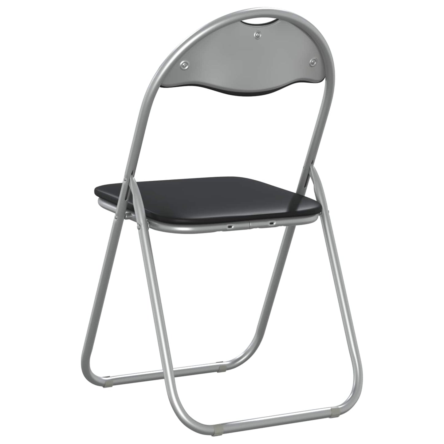 vidaXL Folding Chair 8 pcs Black and Grey 48 x 43.5 x 81 cm