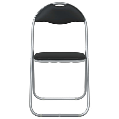 vidaXL Folding Chair 8 pcs Black and Grey 48 x 43.5 x 81 cm