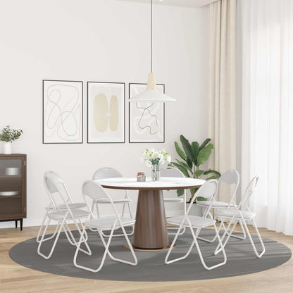vidaXL Folding Chair 8 pcs White 48 x 43.5 x 81 cm Faux Leather