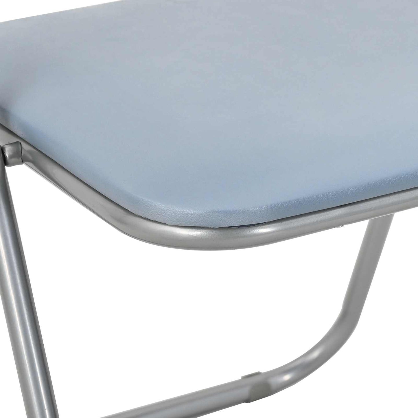 vidaXL Folding Chair 8 pcs Grey 48 x 43.5 x 81 cm Faux Leather