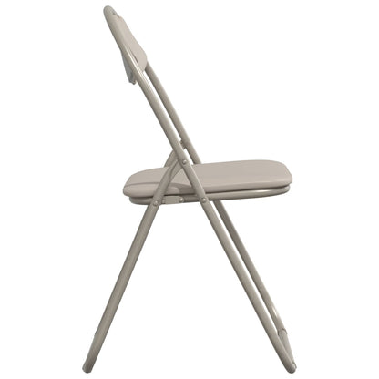 vidaXL Folding Chair 8 pcs Sand 48 x 43.5 x 81 cm Faux Leather