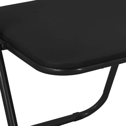 vidaXL Folding Chair 8 pcs Black 48 x 43.5 x 81 cm Faux Leather