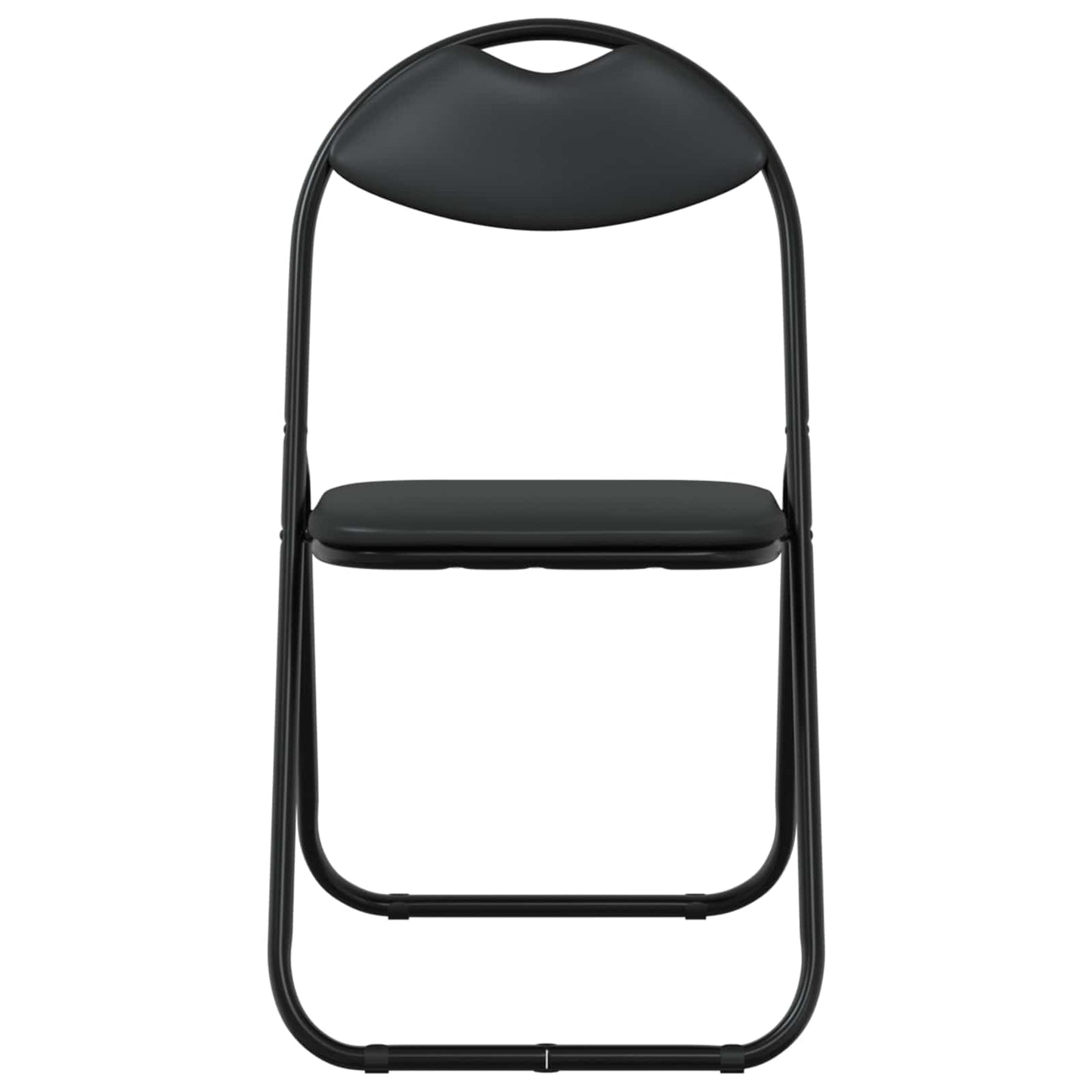 vidaXL Folding Chair 8 pcs Black 48 x 43.5 x 81 cm Faux Leather