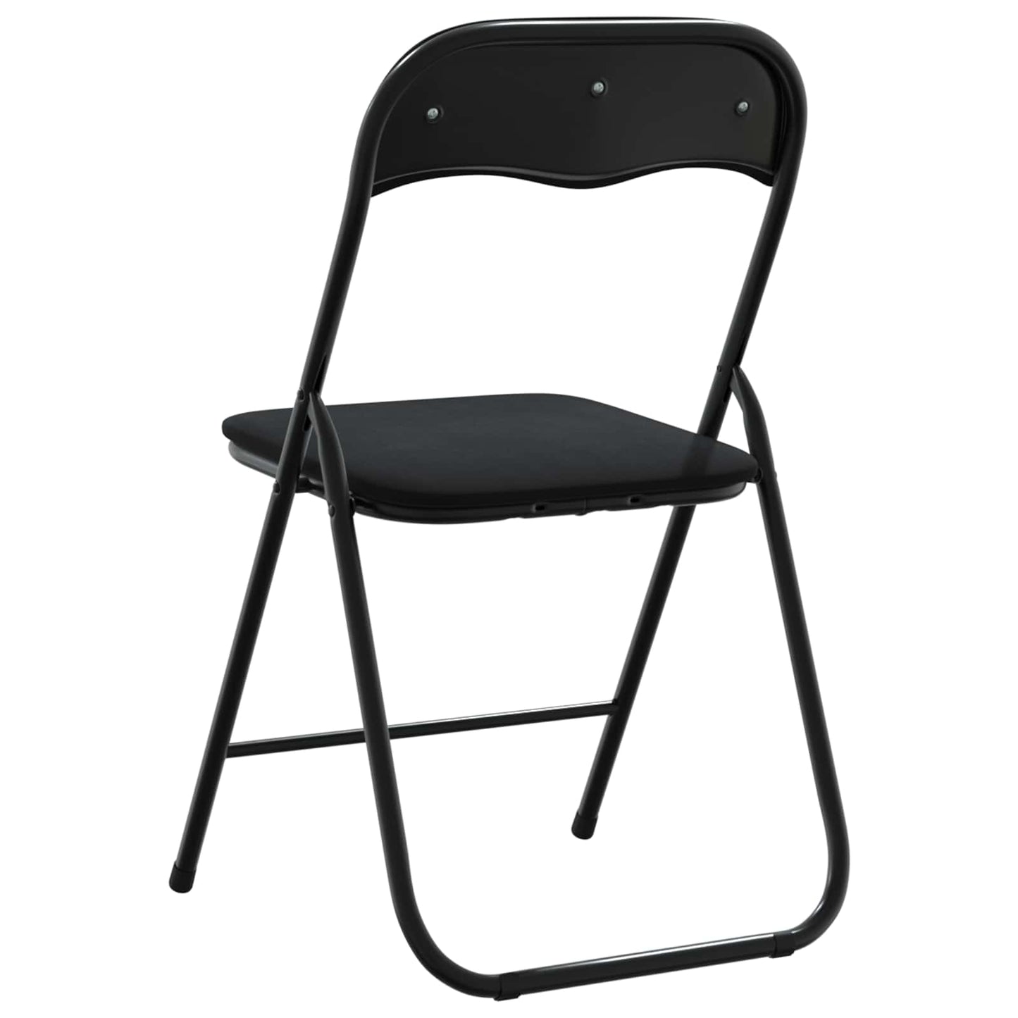 vidaXL Folding Chair 2 pcs Black 48 x 44 x 78 cm Velvet