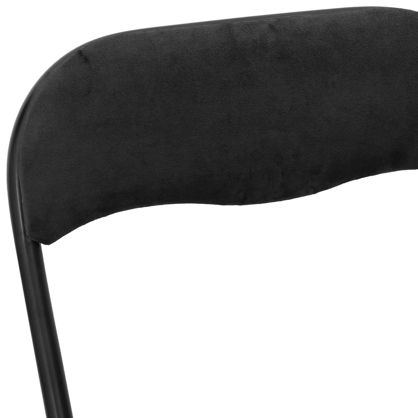 vidaXL Folding Chair 8 pcs Black 48 x 44 x 78 cm Velvet