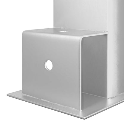 vidaXL Firewood Stack Aid 12 pcs Silver 34 x 10 x 15 cm Steel