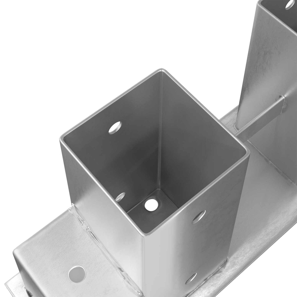 vidaXL Firewood Stack Aid 12 pcs Silver 34 x 10 x 15 cm Steel
