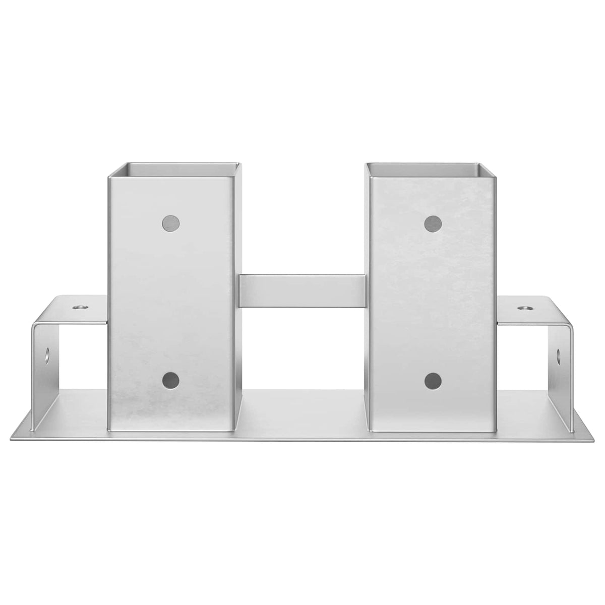 vidaXL Firewood Stack Aid 12 pcs Silver 34 x 10 x 15 cm Steel