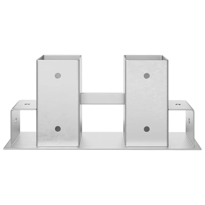 vidaXL Firewood Stack Aid 12 pcs Silver 34 x 10 x 15 cm Steel