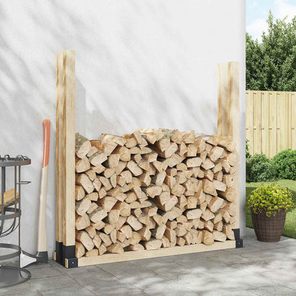 vidaXL Firewood Stack Aid 2 pcs Anthracite 34 x 10 x 15 cm Steel