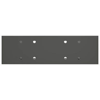 vidaXL Firewood Stack Aid 2 pcs Anthracite 34 x 10 x 15 cm Steel