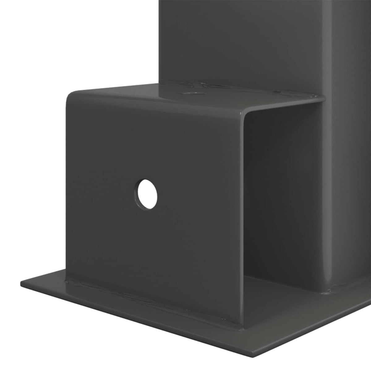 vidaXL Firewood Stack Aid 4 pcs Anthracite 34 x 10 x 15 cm Steel