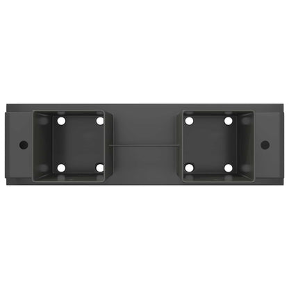 vidaXL Firewood Stack Aid 4 pcs Anthracite 34 x 10 x 15 cm Steel