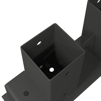 vidaXL Firewood Stack Aid 12 pcs Anthracite 34 x 10 x 15 cm Steel