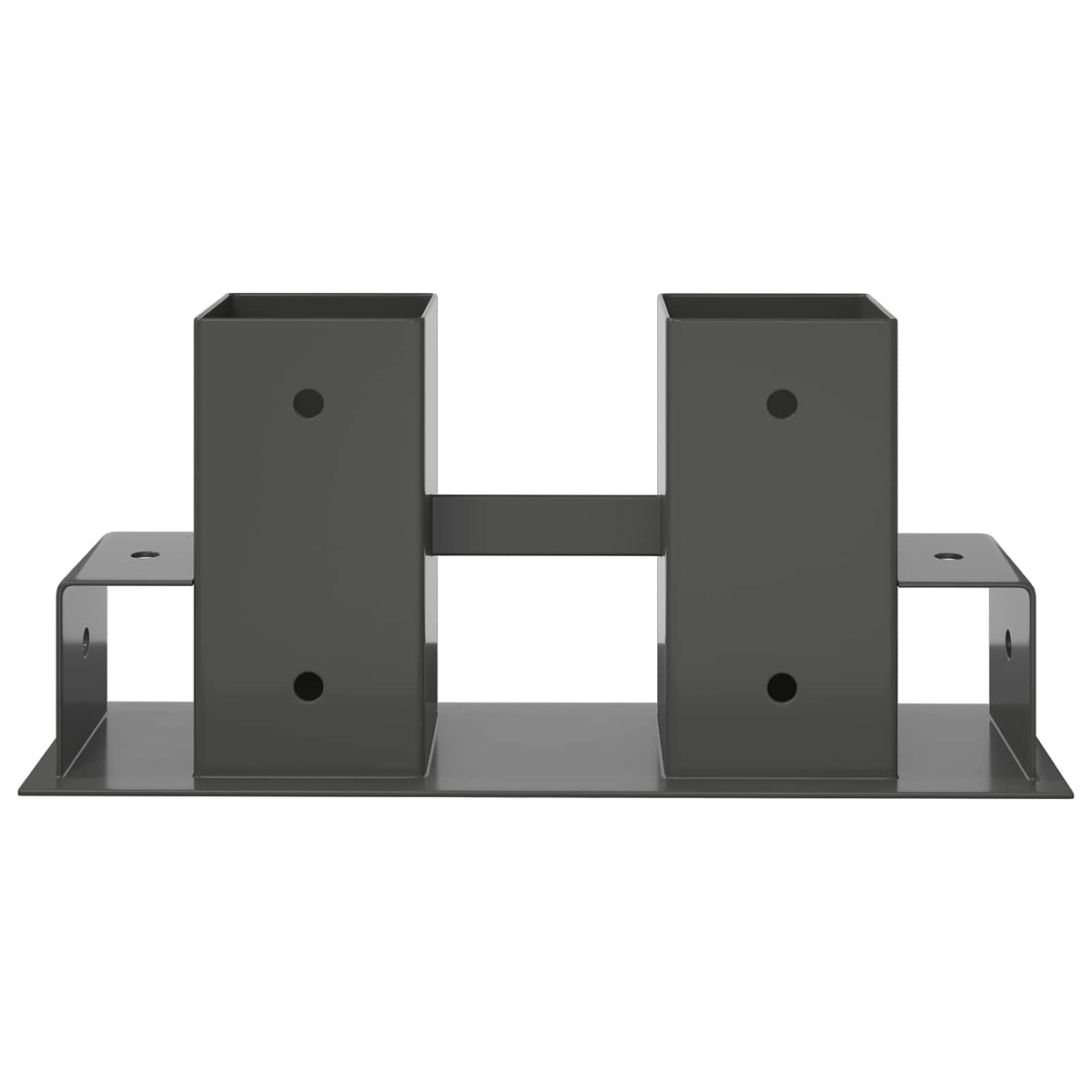 vidaXL Firewood Stack Aid 12 pcs Anthracite 34 x 10 x 15 cm Steel