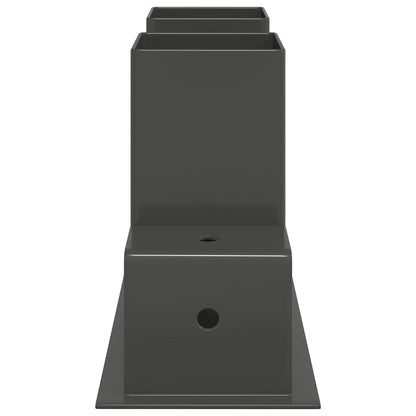 vidaXL Firewood Stack Aid 12 pcs Anthracite 34 x 10 x 15 cm Steel