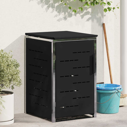 vidaXL Wheelie Bin Storage Black