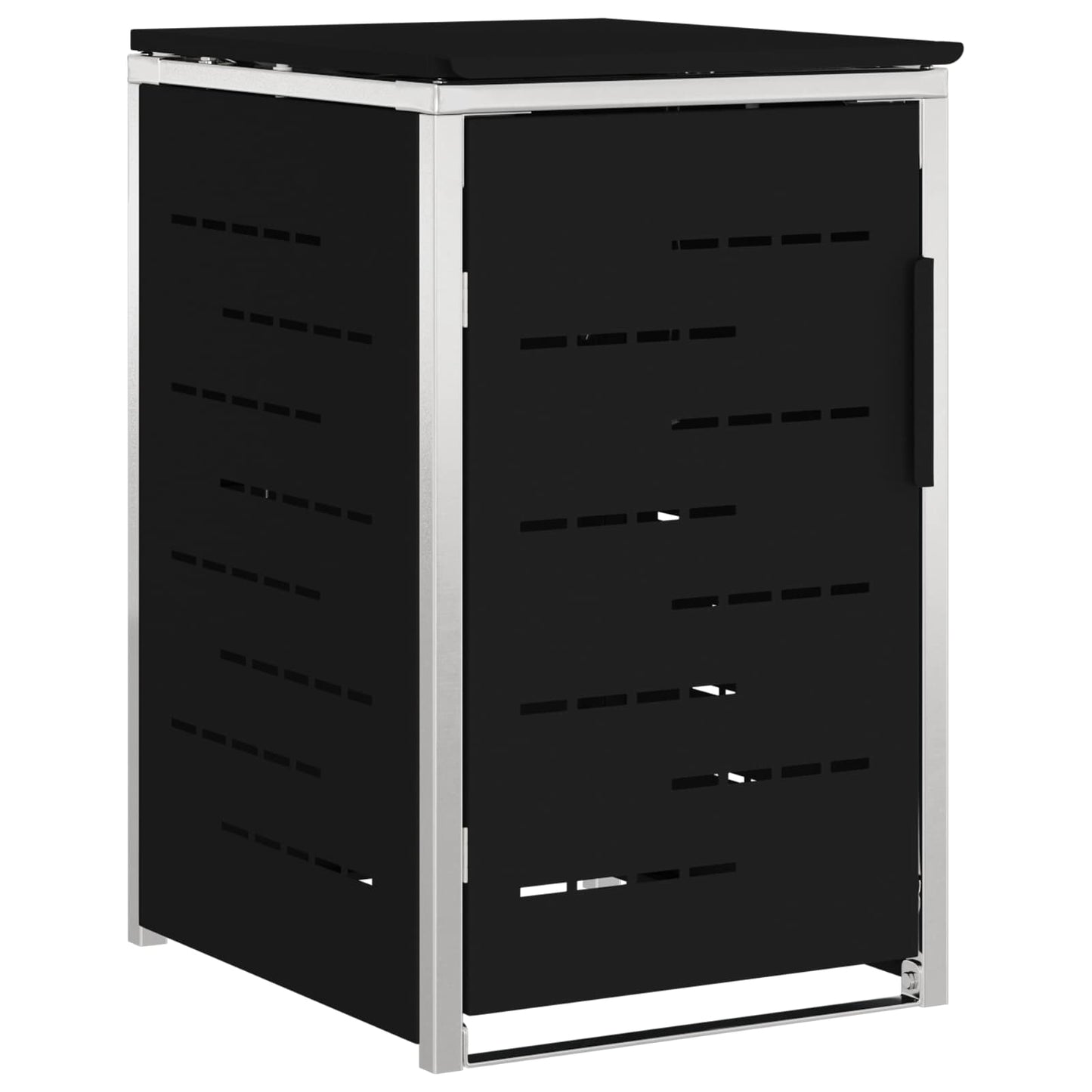 vidaXL Wheelie Bin Storage Black