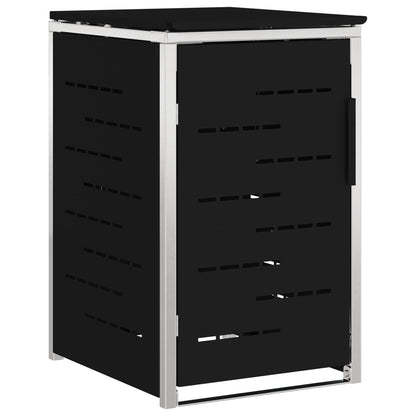vidaXL Wheelie Bin Storage Black