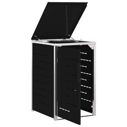 vidaXL Wheelie Bin Storage Black
