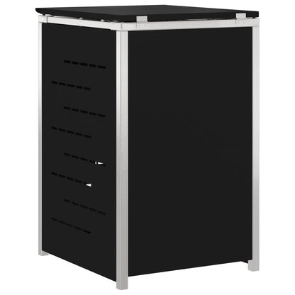 vidaXL Wheelie Bin Storage Black