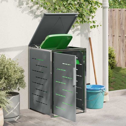 vidaXL Wheelie Bin Storage Grey