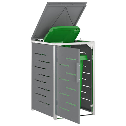 vidaXL Wheelie Bin Storage Grey