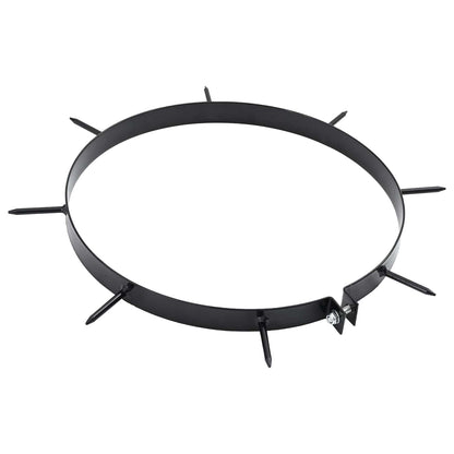 vidaXL Lawn Aerator Clamp with Spikes 5 pcs Ø 30 cm Steel