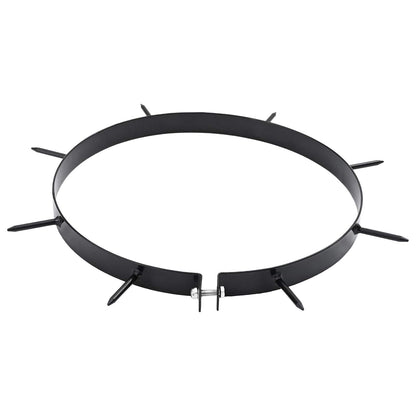 vidaXL Lawn Aerator Clamp with Spikes 5 pcs Ø 320 mm Steel